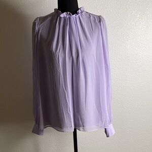 Worthington Light Purple Cowl Neck Blouse